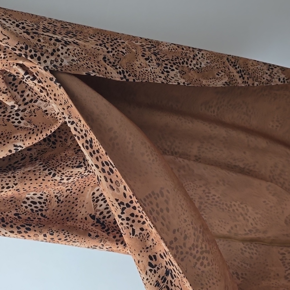 Agua Bendita Jambo Juno One-Shoulder Leopard Print Maxi Dress Medium - Picture 9 of 11